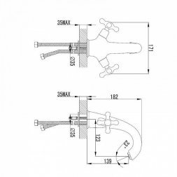 Смеситель для умывальника IDDIS Jeals 19004T4C  0132