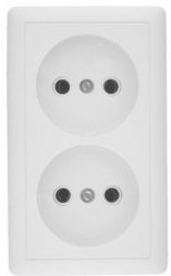 Розетка двойн. бел. 2К 16А-250В RA16-237-B ХИТ Schneider Electric 492418