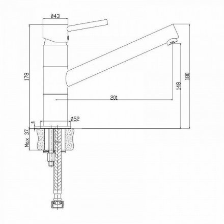 Смеситель для кухни IDDIS Velikan песок VL3PBSGi05