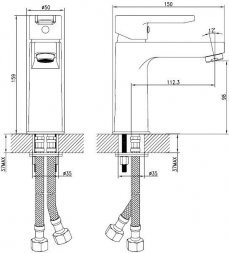 Смеситель для умывальника IDDIS Sena SENSB00i01  19784