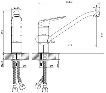 Смеситель для кухни IDDIS Male MALSB00i05  19791