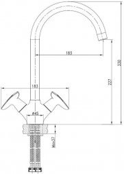 Смеситель для кухни IDDIS Copter COPSBJ0i05  25609