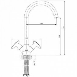 Смеситель для кухни IDDIS Copter COPSBJ0i05  25609