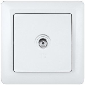 РозеткаTV окончен. бел. RAT-1A3-B Schneider Electric