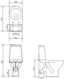 Унитаз компакт Cersanit GRANTA 31 с сид. дюропласт микролифт 42889