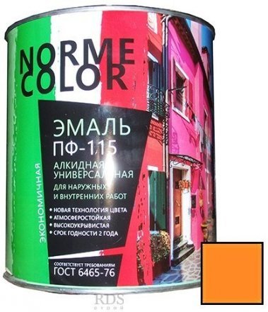 Эмаль ПФ-115 2,7 кг оранжевая NORME COLOR