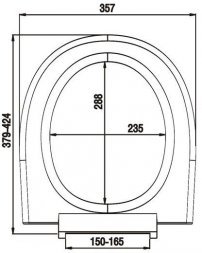 Сиденье для унитаза, полипропилен, 020, Milardo, 020PP00M31 6900