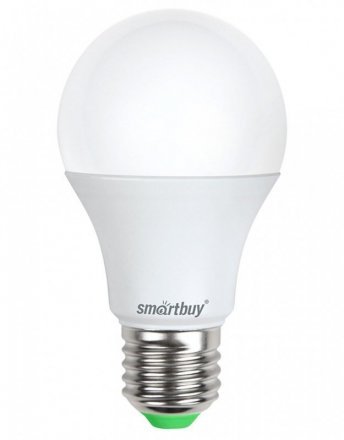 Лампа св/д (LED)  A60  ГРУША  09W 4000 К  E27,  ХОЛ. СВЕТ (10/50) SMARTBUY 553045