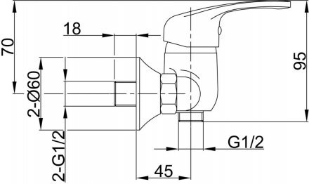 Смеситель для душа Eleanti ELT4030  0402.856