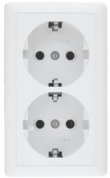 Розетка двойн. бел. 2К+3 16А-250В RA16-238-B ХИТ Schneider Electric 492420