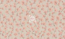Обои Цветущая вишня МОФ Malex design (беж-коралл) 1,06х10 4070-2