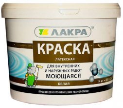 Краска латексная моющаяся 3 кг Лакра 7521