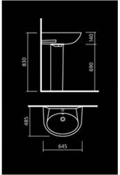 Пьедестал Sanita LUXE Classic Lux SL300101 бел.