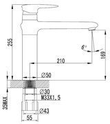 Смеситель для кухни Lemark STATUS с поворотным изливом  LM4404С