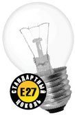 Лампа Navigator C E27 60W NI-C-60-230-E27-CL шар проз. 97900