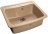 Мойка мрамор GRANFEST STANDART GF-S-605  1-чашa  605х515 мм  песочный