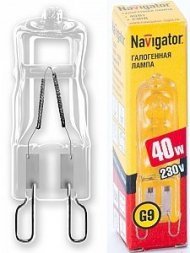 Лампа Navigator G9 220V 40W NH-JCD9-40-220-G9K/С прозр. 26667