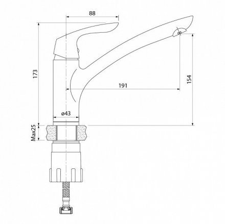 Смеситель для кухни IDDIS Kitchen Line K10SB00i05