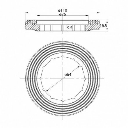 Арматура IDDIS, 2-ур, н/п, тип B, (ТРАПЕЦИЯ), F012400-02K 01485